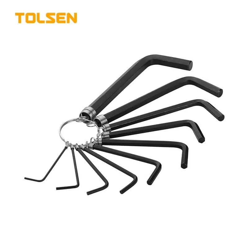 HEX KEY SET ON RING 10PCS