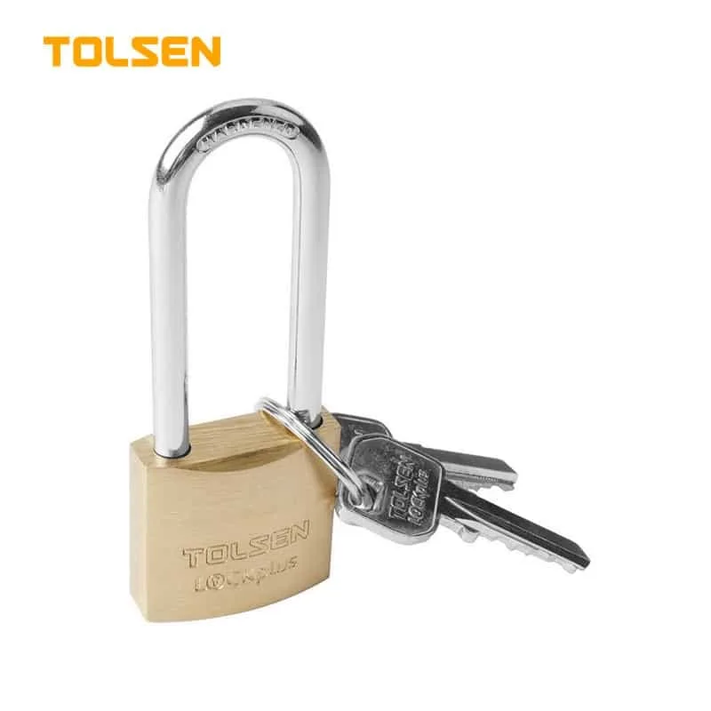 PADLOCK BRASS LONG SHACKLE 40MM 130G