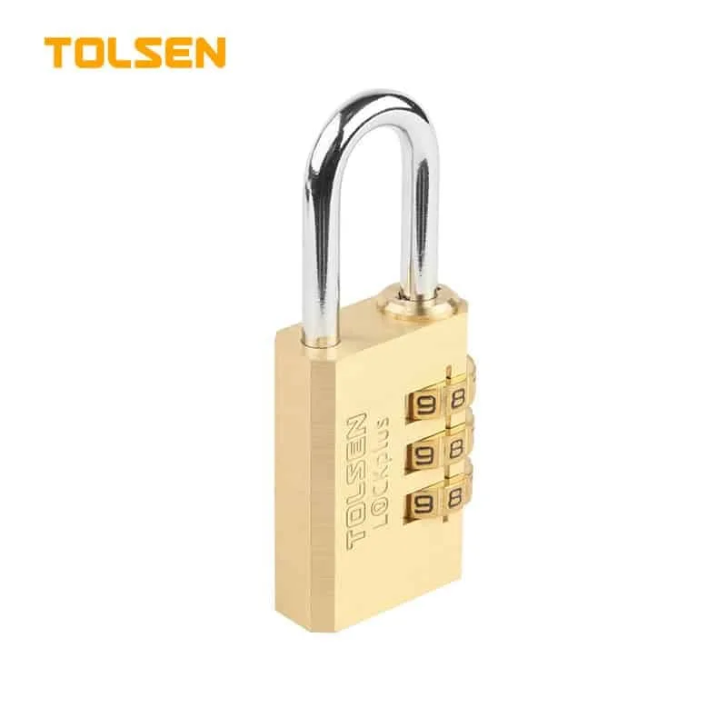PADLOCK BRASS NUM LOCK 30MM 115G